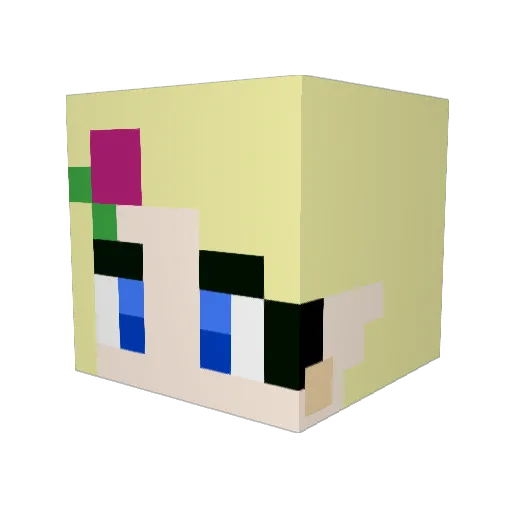 Sage_Pony Minecraft avatar head, 3D render