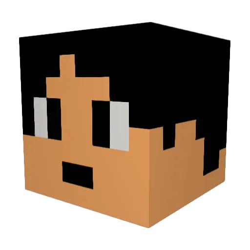 SagedSlayer Minecraft avatar head, 3D render