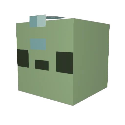 Sagehtti Minecraft avatar head, 3D render