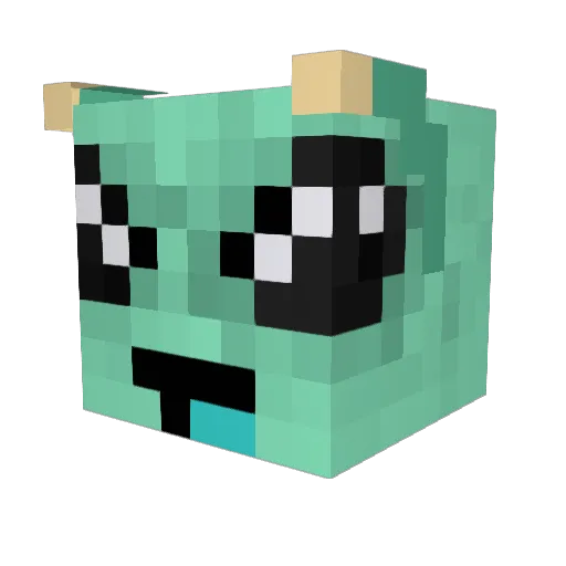 Sageroonie Minecraft avatar head, 3D render