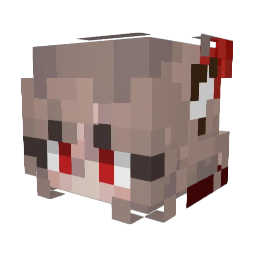 Sagethebard Minecraft avatar head, 3D render