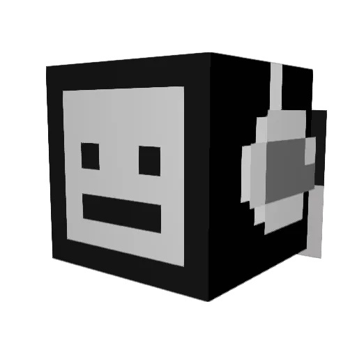 Sagetro Minecraft avatar head, 3D render