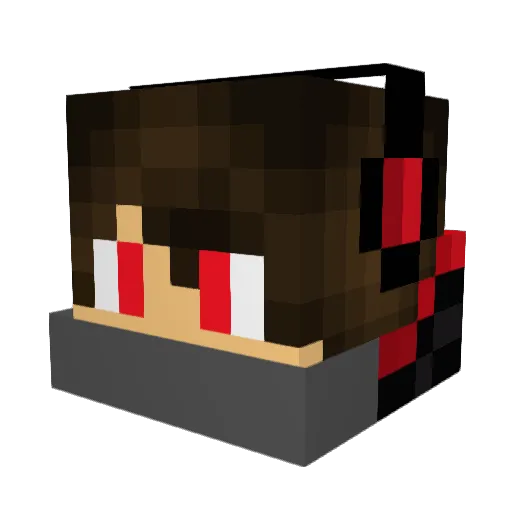 Sageumi Minecraft avatar head, 3D render