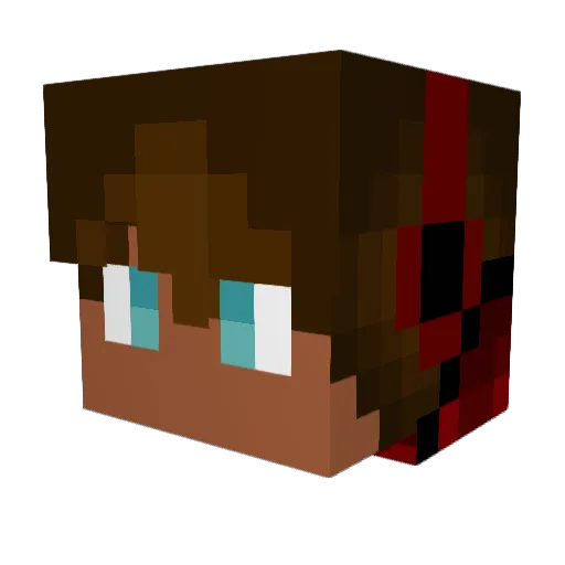 Sagggamer77 Minecraft avatar head, 3D render