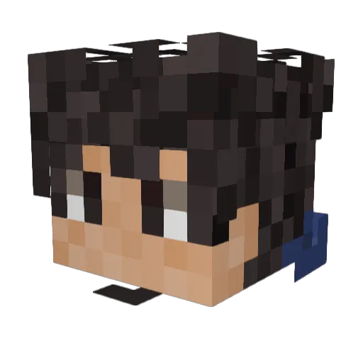 Saggy_Mcnut Minecraft avatar head, 3D render