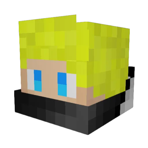 Sagiel1768 Minecraft avatar head, 3D render