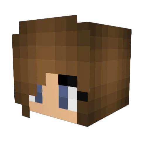 Sagira94 Minecraft avatar head, 3D render