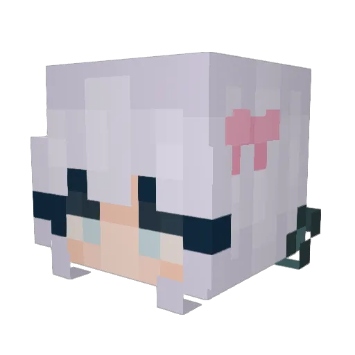Sagiri555 Minecraft avatar head, 3D render