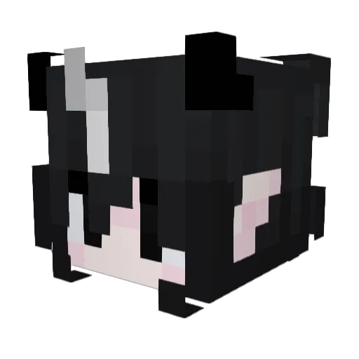 SagiriVT Minecraft avatar head, 3D render