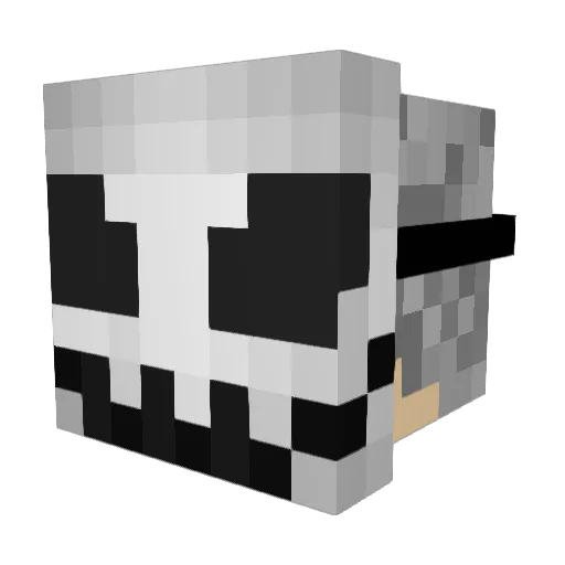 Sagitinho Minecraft avatar head, 3D render