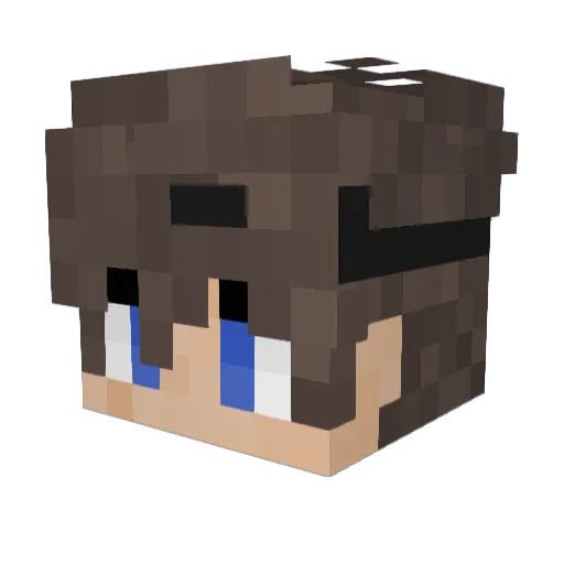 Sagittarii_ Minecraft avatar head, 3D render
