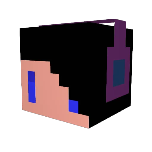 SagittariusBow Minecraft avatar head, 3D render