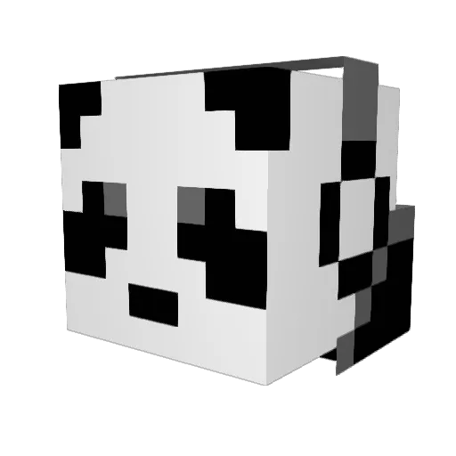 Sagittariusss Minecraft avatar head, 3D render