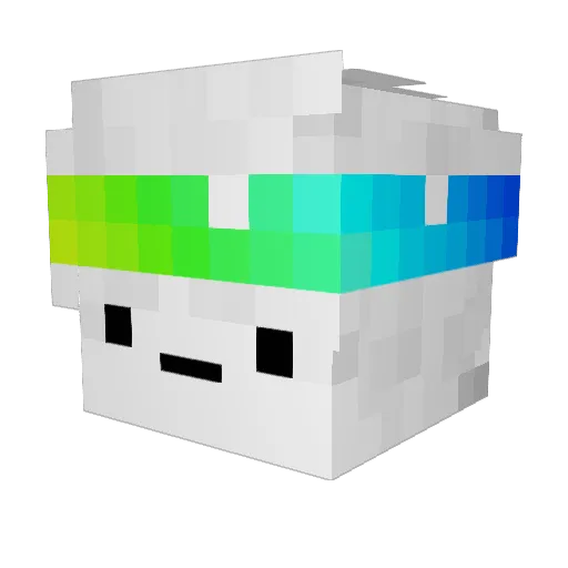 Sah38 Minecraft avatar head, 3D render
