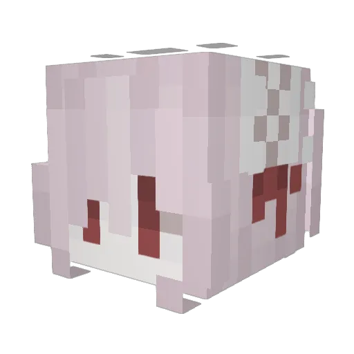 Saha69 Minecraft avatar head, 3D render