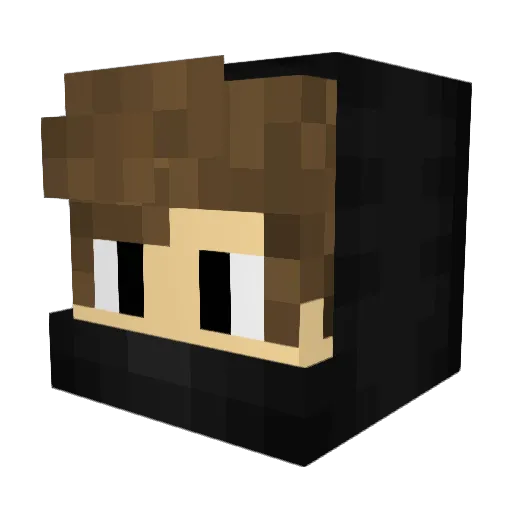 Sahar16 Minecraft avatar head, 3D render