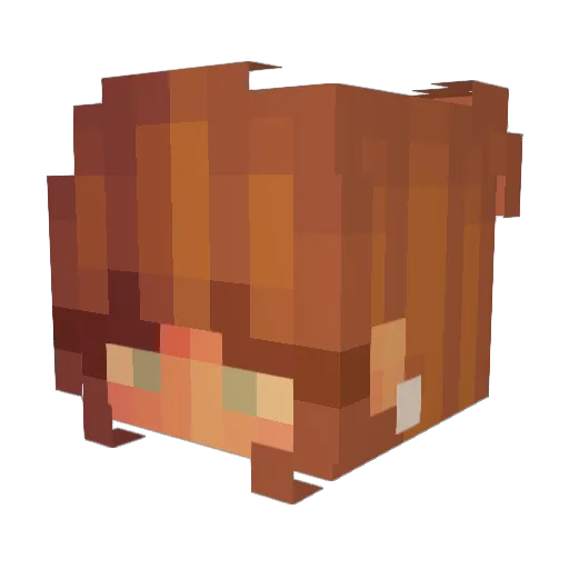 SaharSugar Minecraft avatar head, 3D render