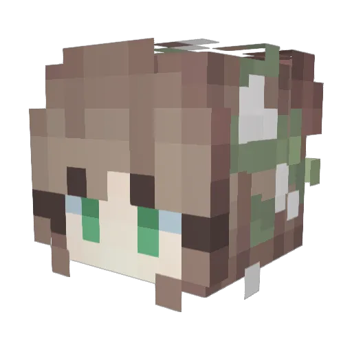 SaharaVoid Minecraft avatar head, 3D render
