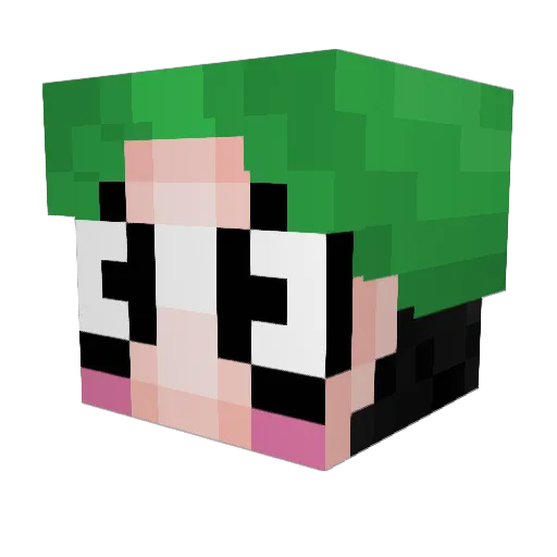 Sahara_Dessert_ Minecraft avatar head, 3D render