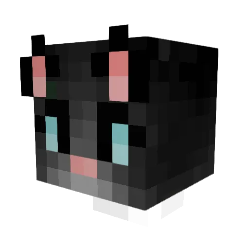 Saharahz Minecraft avatar head, 3D render