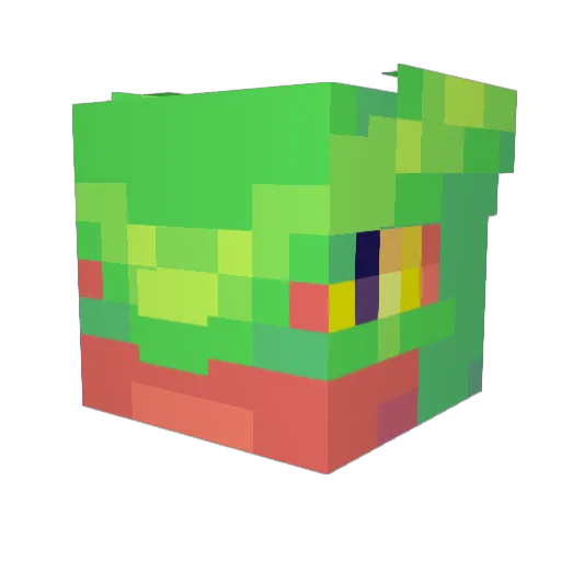 Sahel_ Minecraft avatar head, 3D render