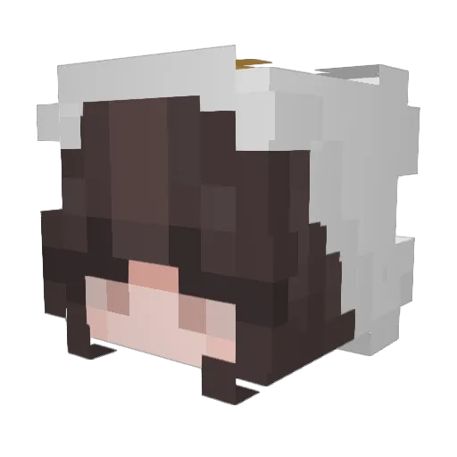 Sahiy Minecraft avatar head, 3D render