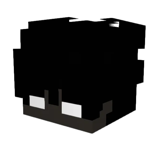 Sahk Minecraft avatar head, 3D render