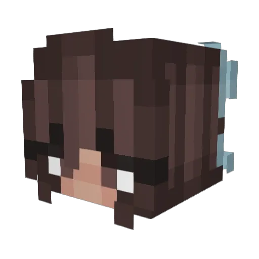 Sahmi_ Minecraft avatar head, 3D render