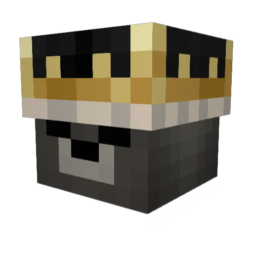 Sahneknuffi Minecraft avatar head, 3D render