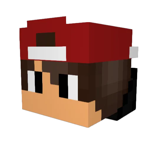 SahnemitEis Minecraft avatar head, 3D render