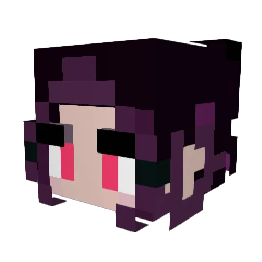 Sahromy Minecraft avatar head, 3D render