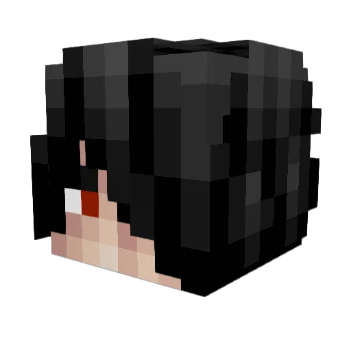 Sahsooki Minecraft avatar head, 3D render