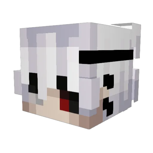 SaiCecil Minecraft avatar head, 3D render