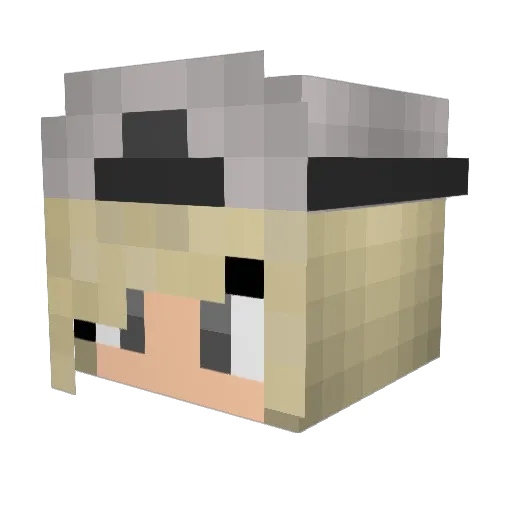 SaiZooo Minecraft avatar head, 3D render