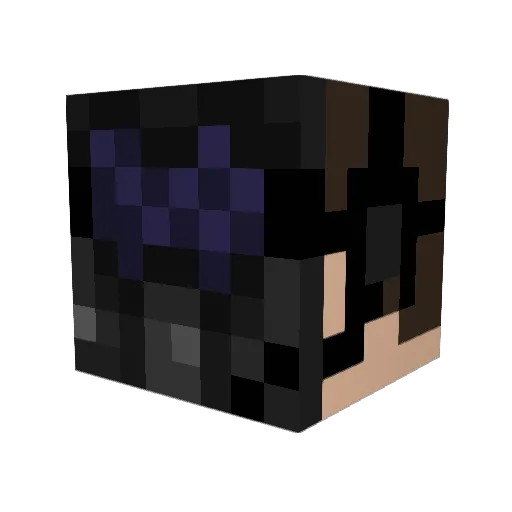 Sai_Duan Minecraft avatar head, 3D render