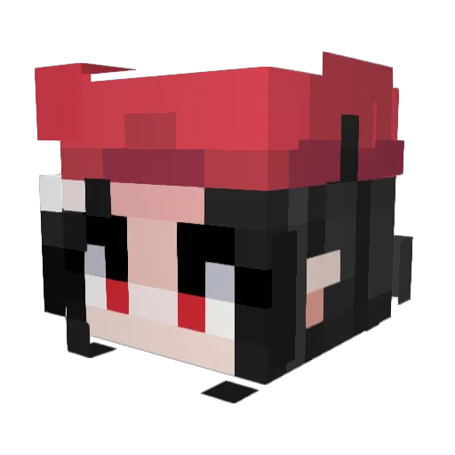 Sai_Kortis Minecraft avatar head, 3D render
