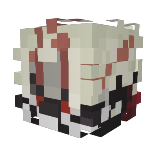 Sai_Yure Minecraft avatar head, 3D render