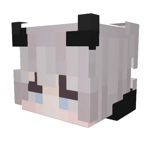 Saiaa Minecraft avatar head, 3D render