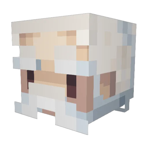 Saias_ Minecraft avatar head, 3D render