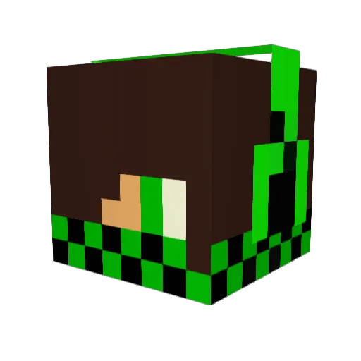 Saibot007 Minecraft avatar head, 3D render