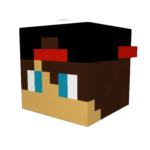 SaibotZero Minecraft avatar head, 3D render