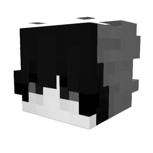 Saibotttt Minecraft avatar head, 3D render