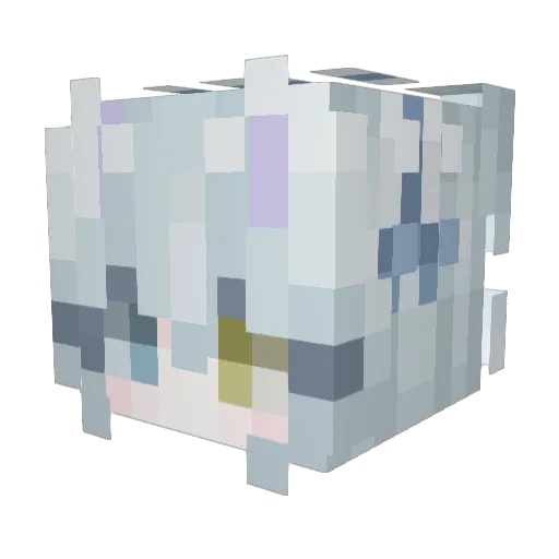 Saibrix Minecraft avatar head, 3D render