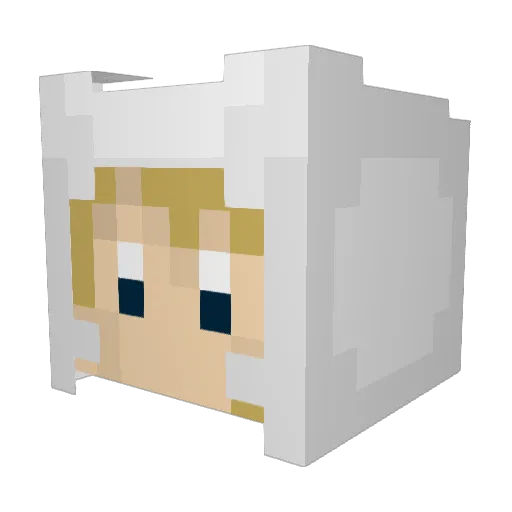 Saidai_ Minecraft avatar head, 3D render