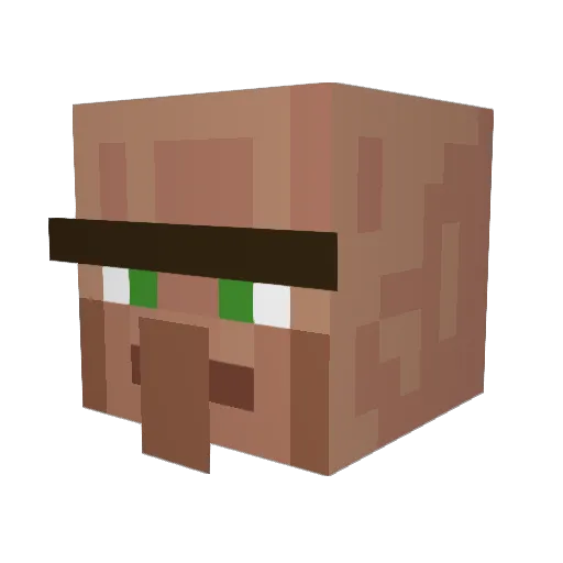 SaidiMaus Minecraft avatar head, 3D render