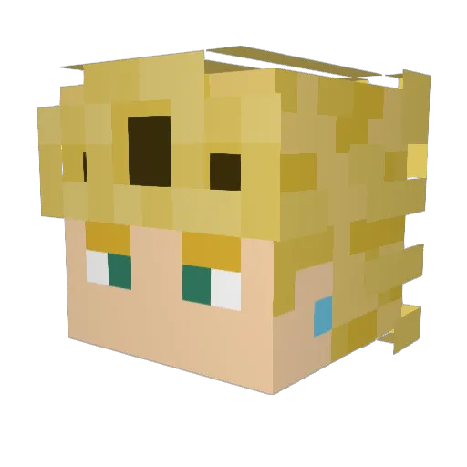 Saifoo4ever Minecraft avatar head, 3D render