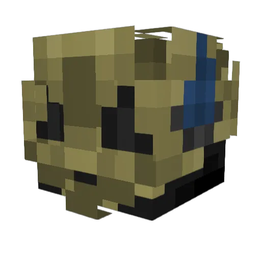 Saihara_Chan Minecraft avatar head, 3D render