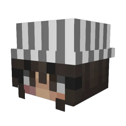 SaikinDo Minecraft avatar head, 3D render