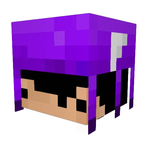 SaikoMene Minecraft avatar head, 3D render