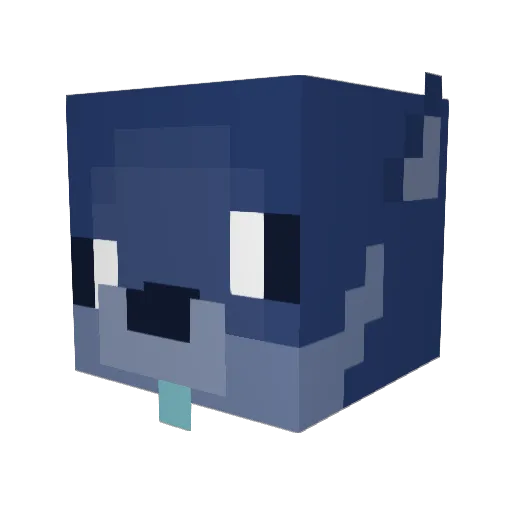 Saikyn Minecraft avatar head, 3D render